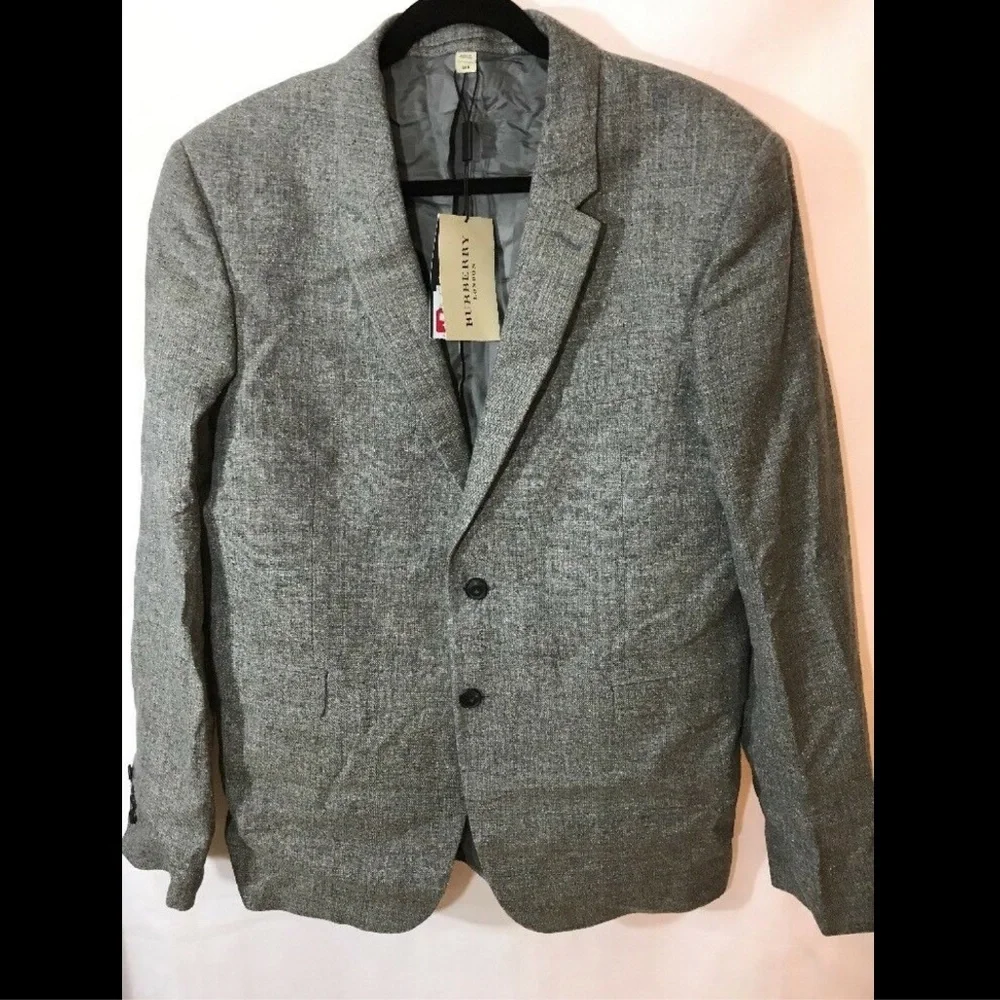 NWT $995 Burberry London Wool Herringbone‎ Sportcoat Jacket [SZ 56R ]